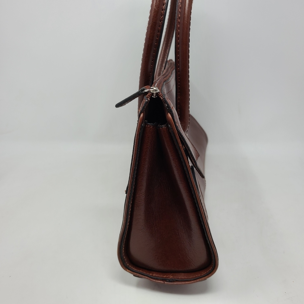 Wilsons Leather Vintage Handbag Bag Brown Shoulder - Picture 4 of 11